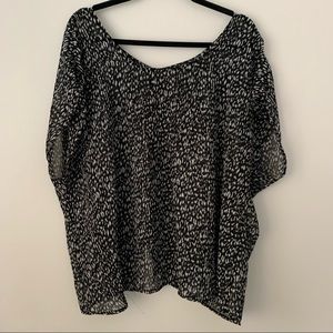 Torrid Leopard Print Butterfly Style Top Size 2